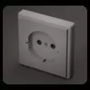 Power Plug and Outlet Type F Free low-poly 3D model