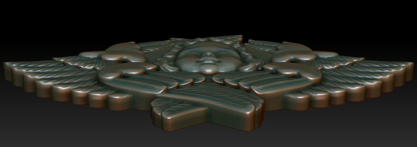 Cherub 3d model statue of angel with wings 3D print model_3