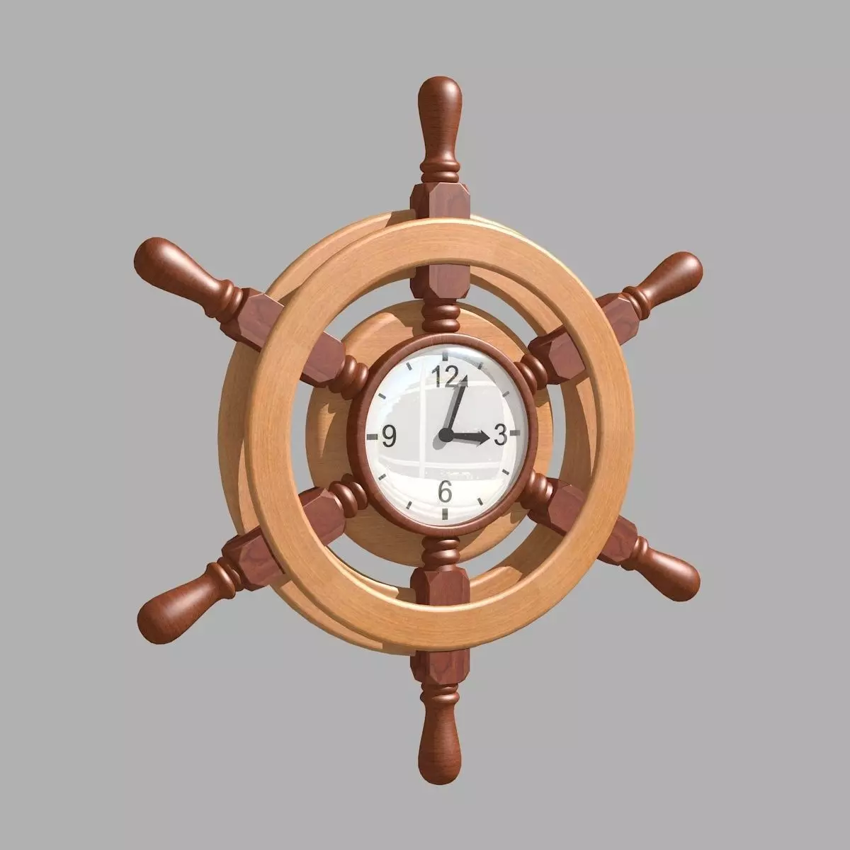 Wall Clock 3D model_0