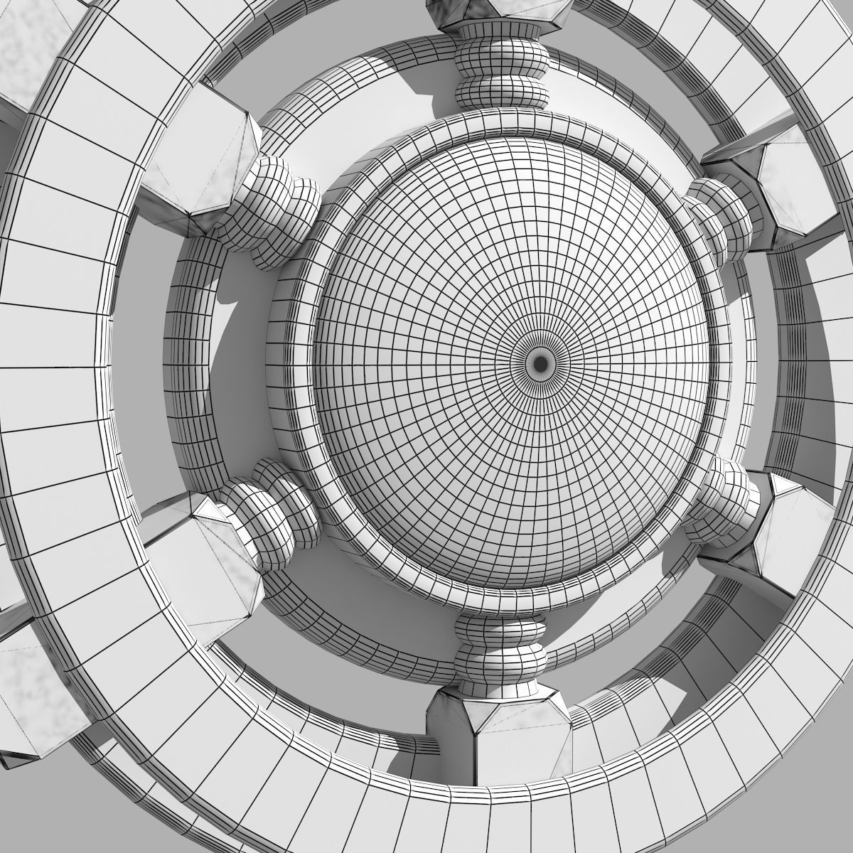 Wall Clock 3D model_7