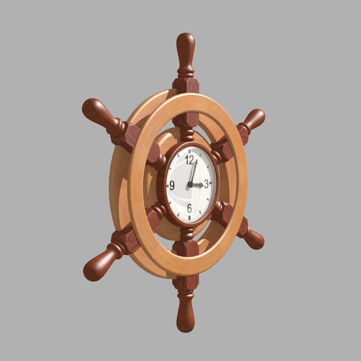 Wall Clock 3D model_2