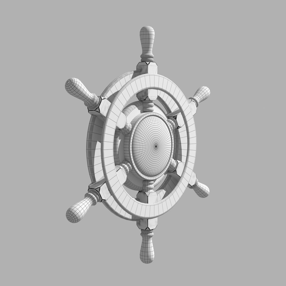 Wall Clock 3D model_3