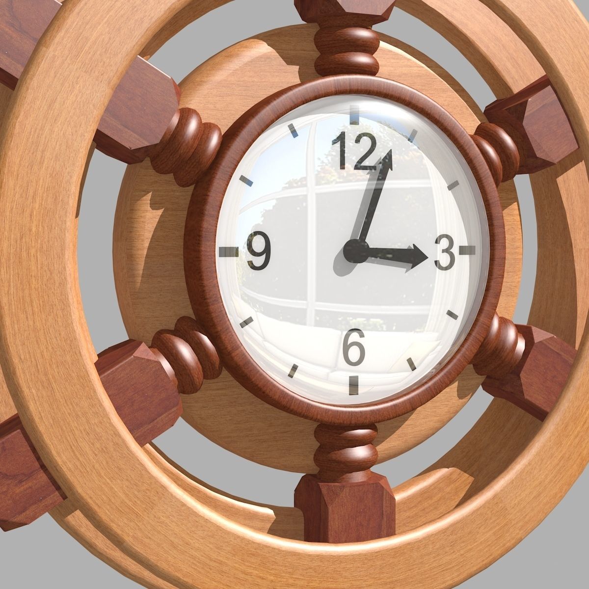Wall Clock 3D model_6