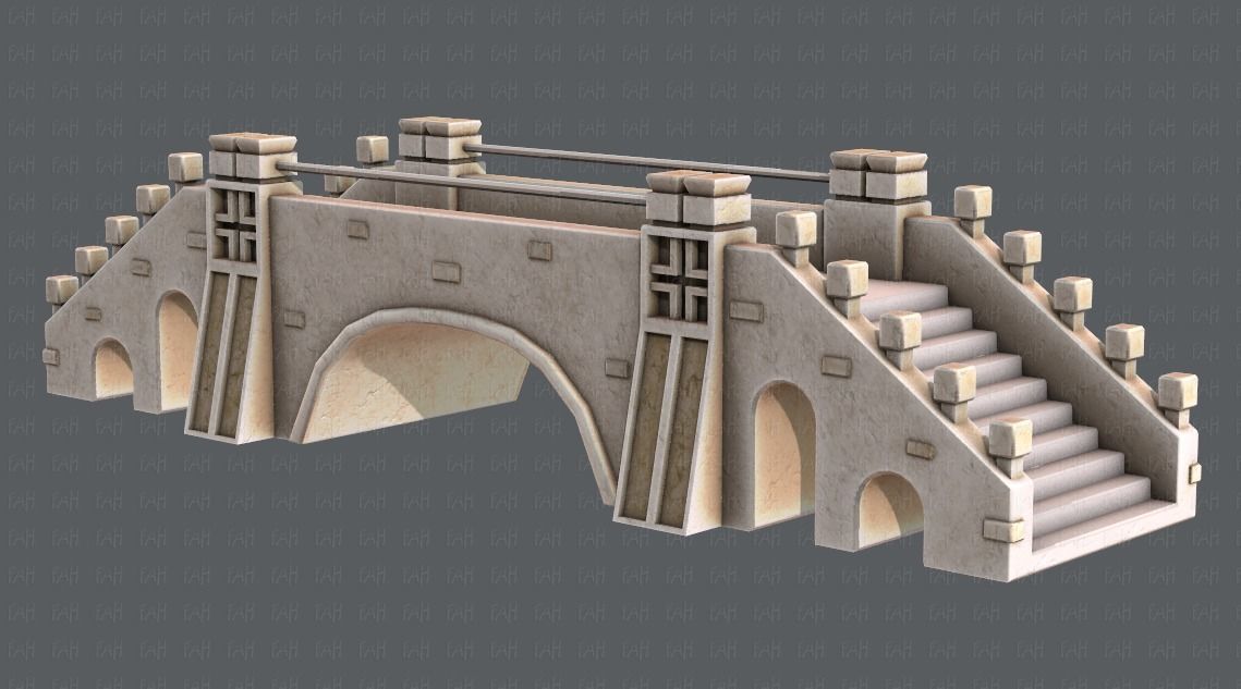 Bridge V01 Low-poly 3D model_33