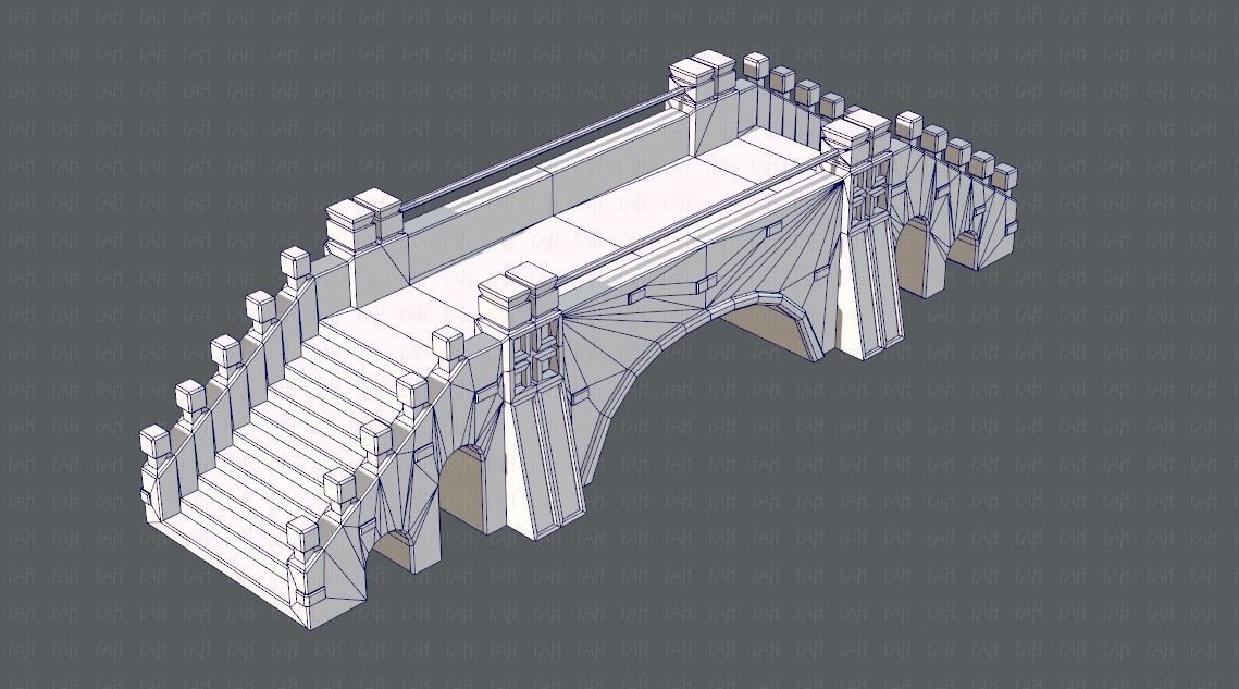 Bridge V01 Low-poly 3D model_26