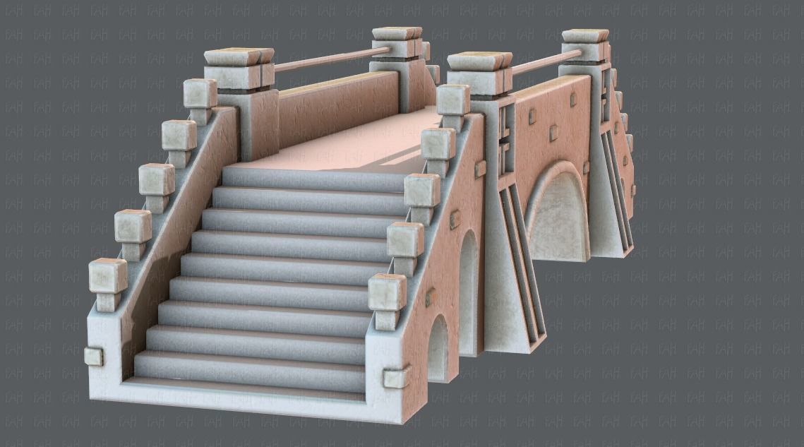 Bridge V01 Low-poly 3D model_35