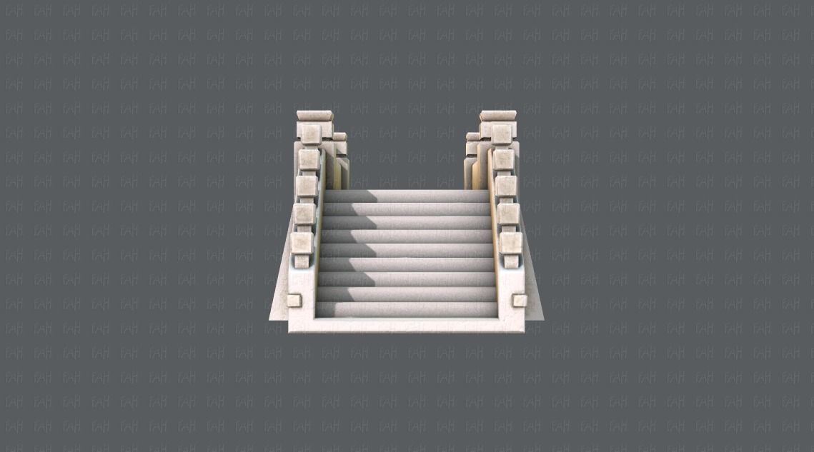 Bridge V01 Low-poly 3D model_5