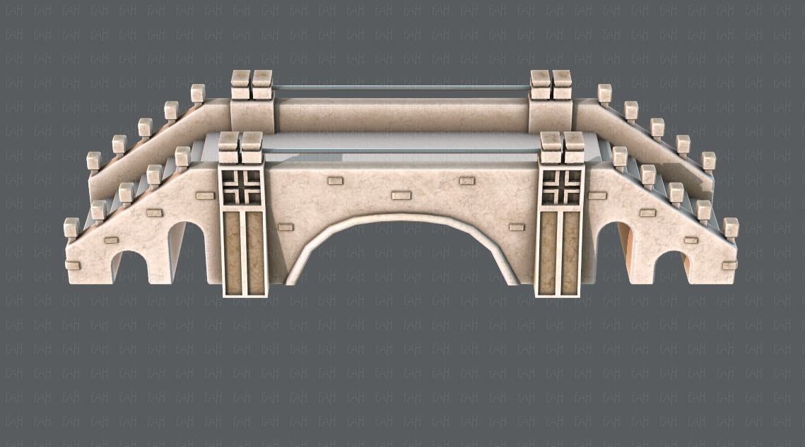 Bridge V01 Low-poly 3D model_19