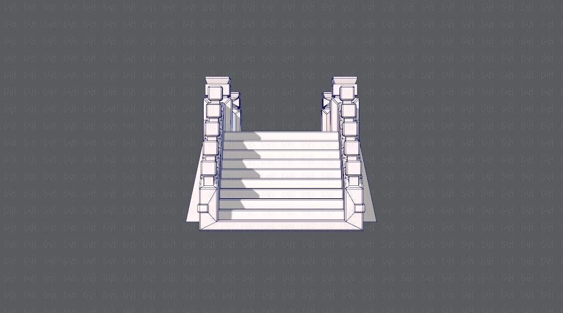 Bridge V01 Low-poly 3D model_9