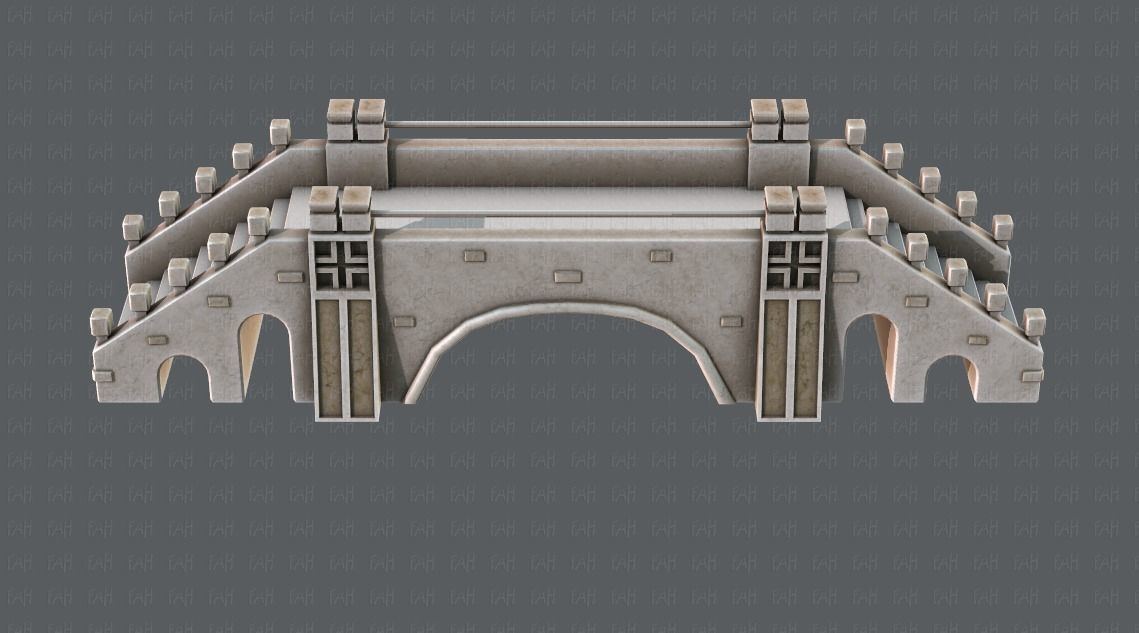 Bridge V01 Low-poly 3D model_23