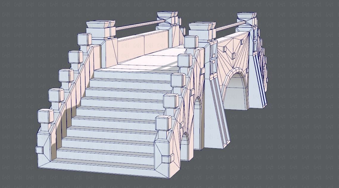 Bridge V01 Low-poly 3D model_36