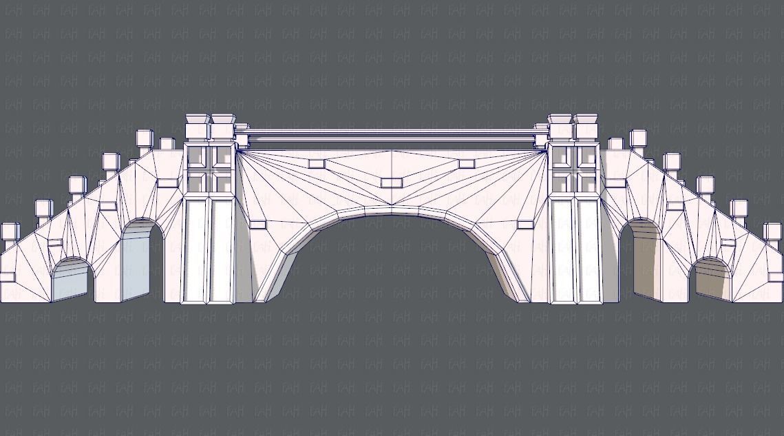 Bridge V01 Low-poly 3D model_11