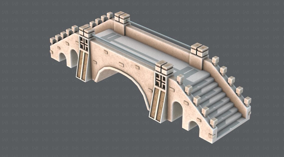Bridge V01 Low-poly 3D model_20