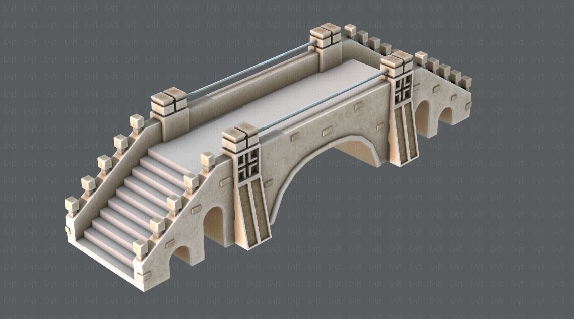 Bridge V01 Low-poly 3D model_18