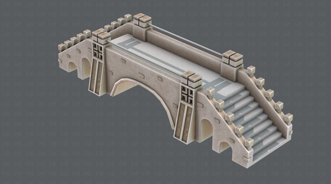 Bridge V01 Low-poly 3D model_24