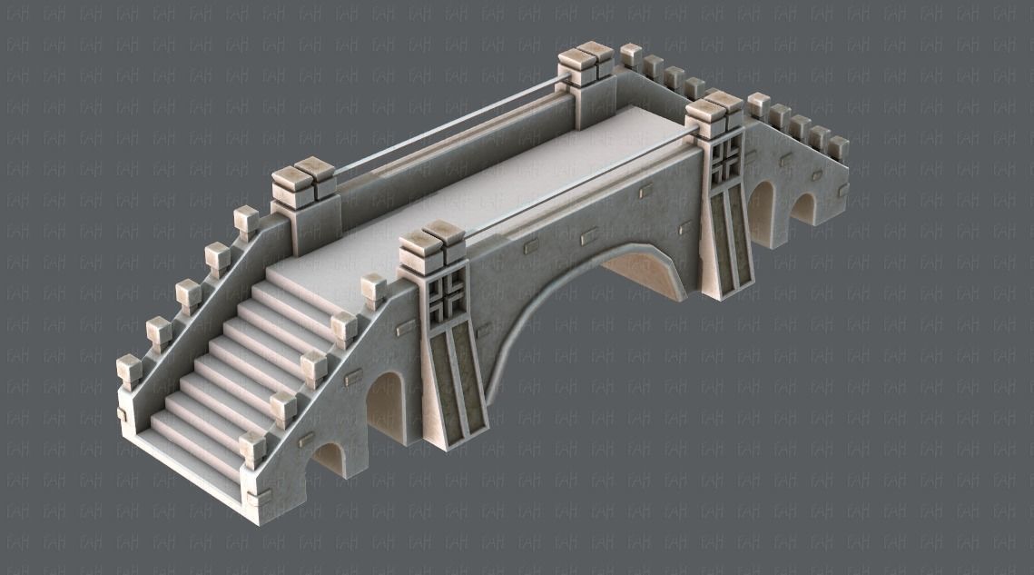 Bridge V01 Low-poly 3D model_22