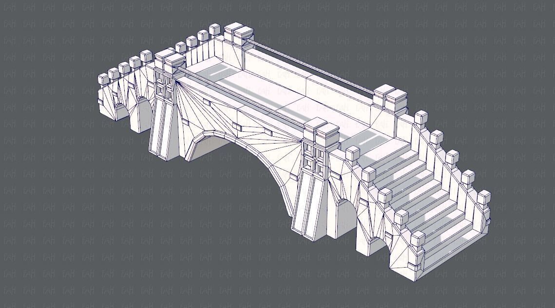 Bridge V01 Low-poly 3D model_28