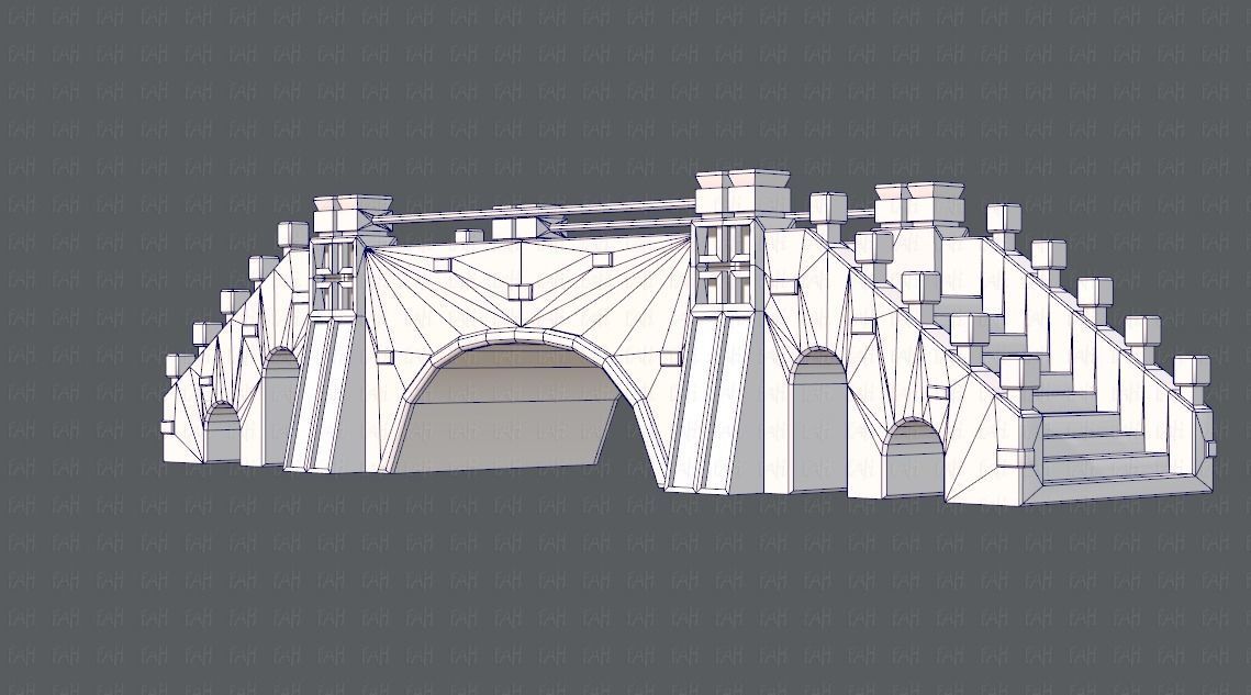 Bridge V01 Low-poly 3D model_12