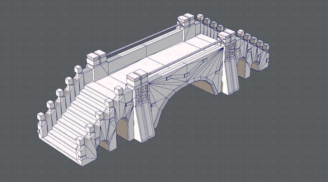 Bridge V01 Low-poly 3D model_30