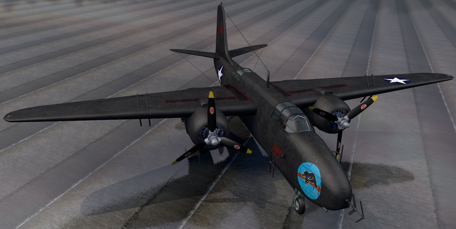 Douglas P-70 Nighthawk 3D model_5