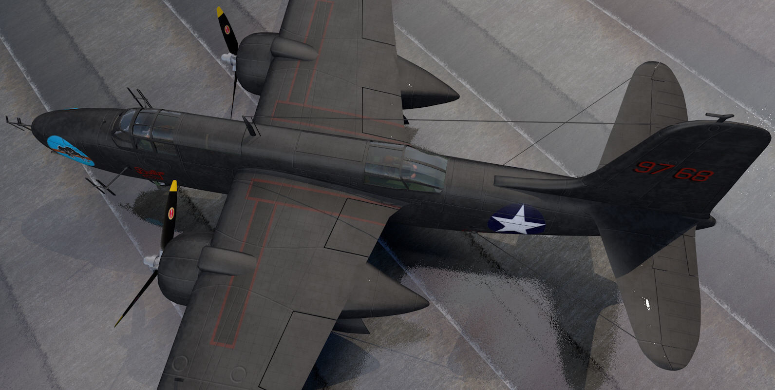 Douglas P-70 Nighthawk 3D model_6