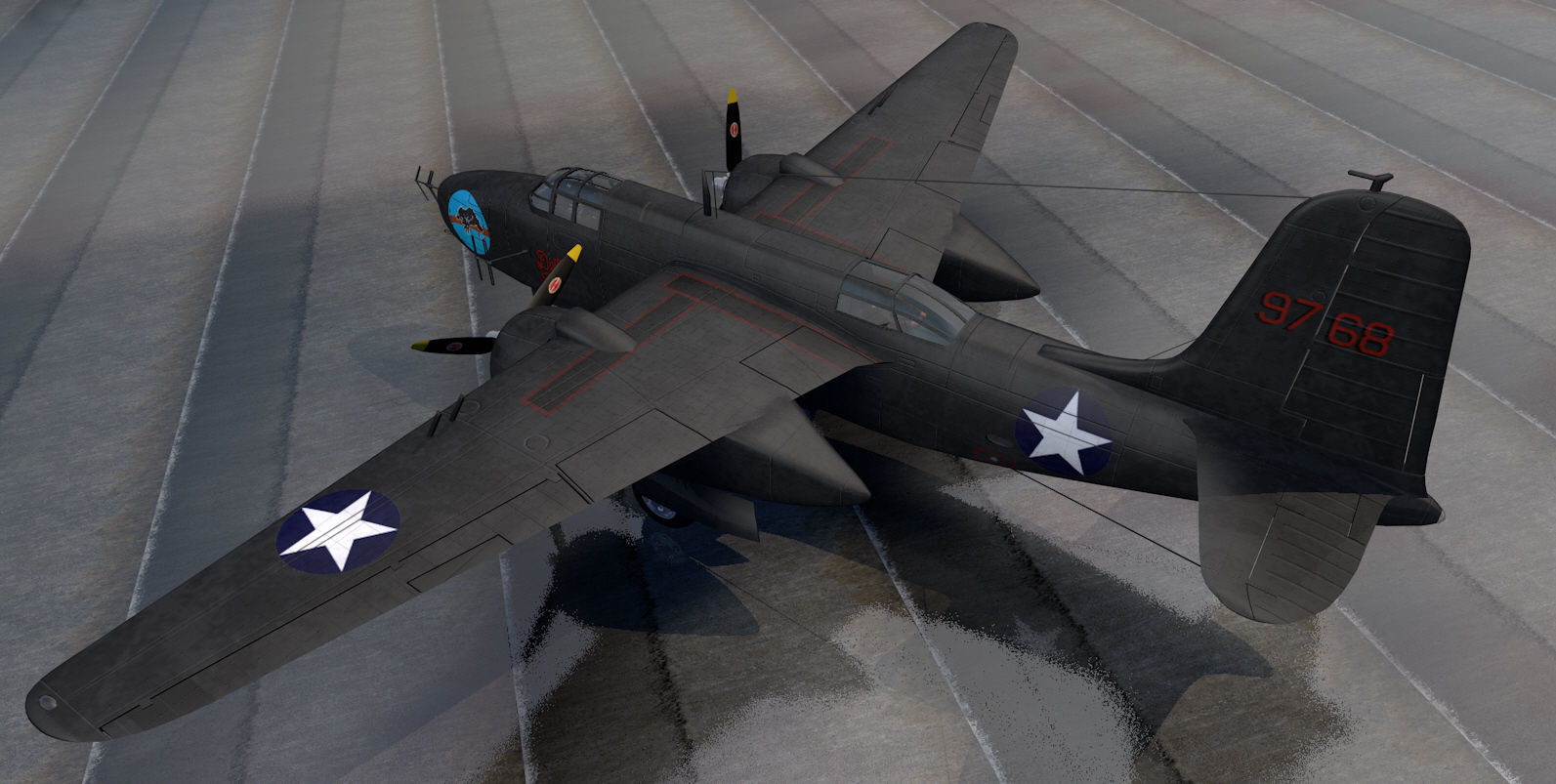 Douglas P-70 Nighthawk 3D model_1