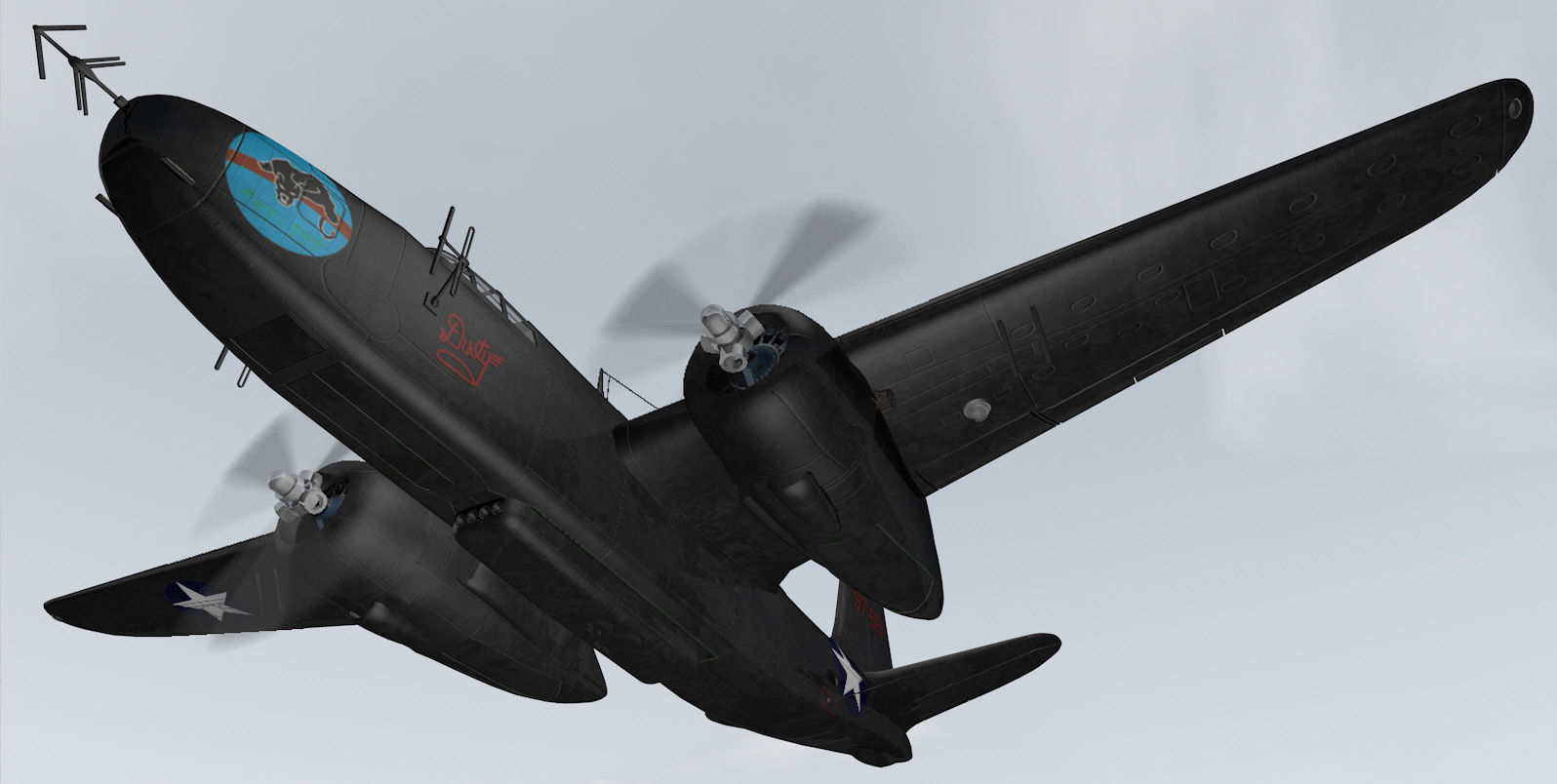 Douglas P-70 Nighthawk 3D model_9