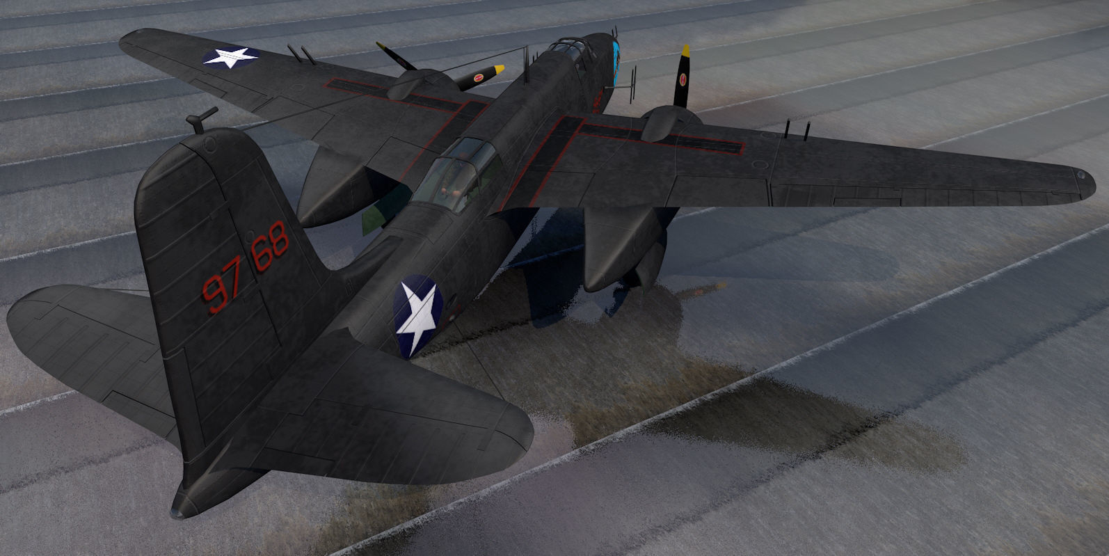 Douglas P-70 Nighthawk 3D model_4