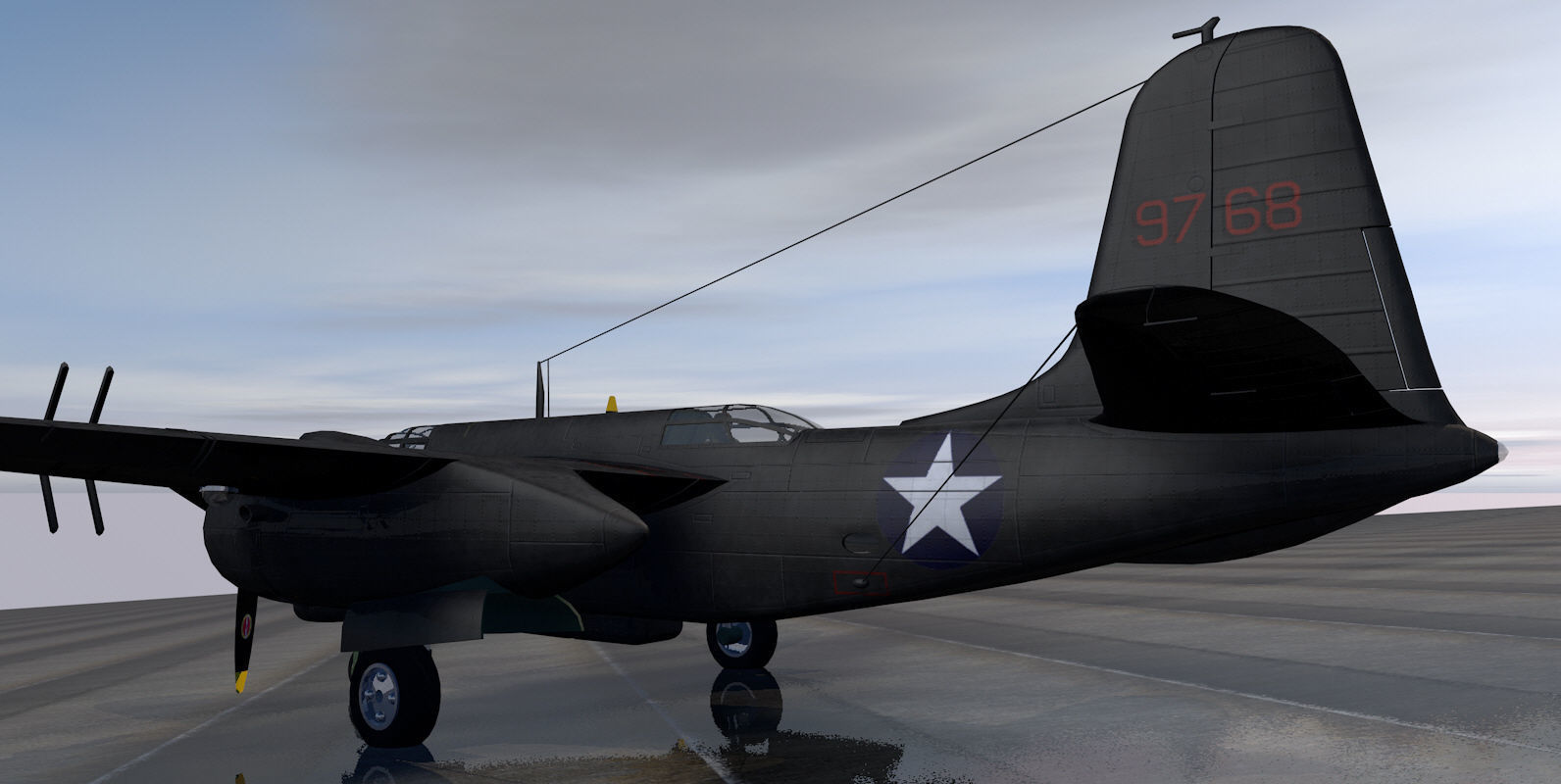 Douglas P-70 Nighthawk 3D model_3