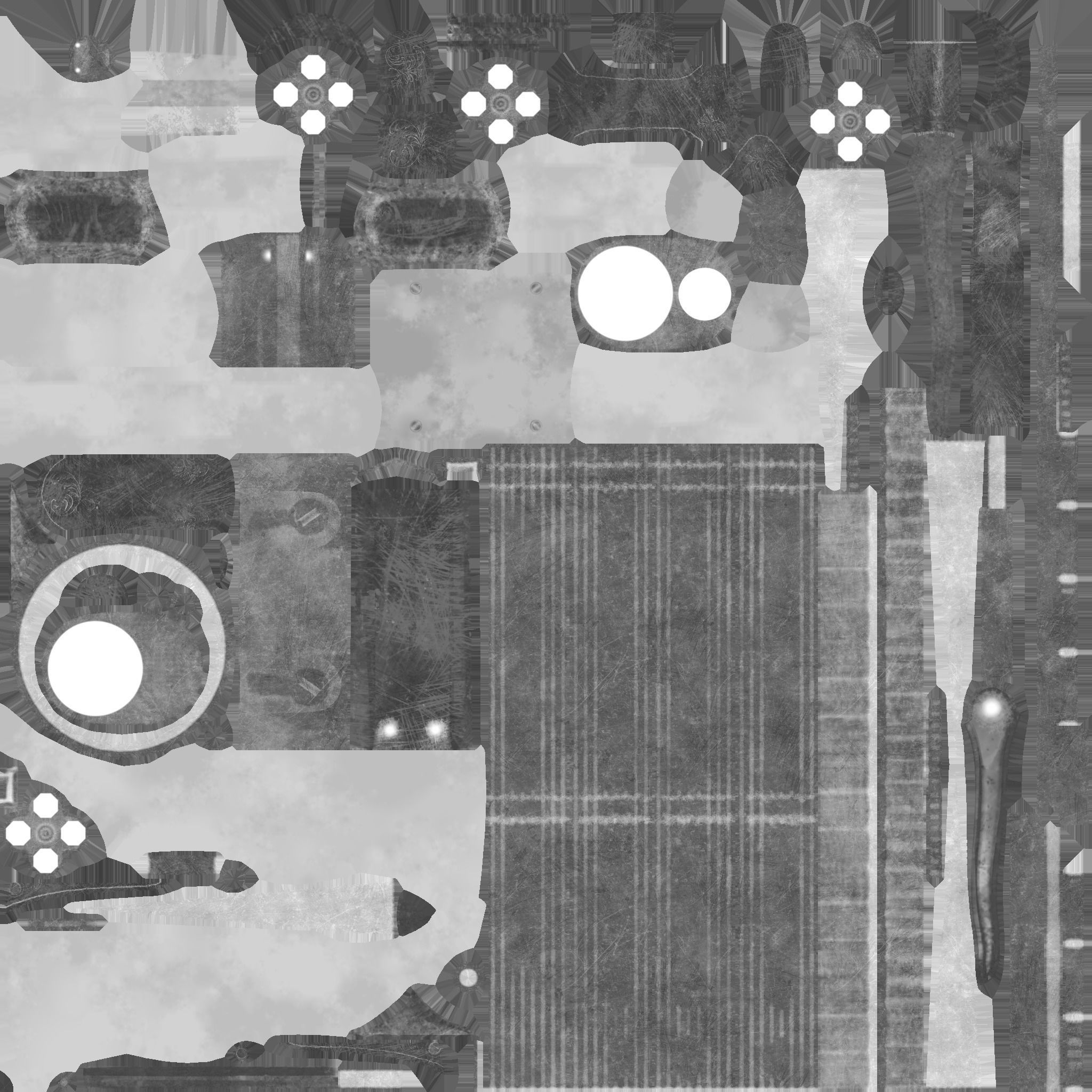 Automatic Rifle Low-poly 3D model_7