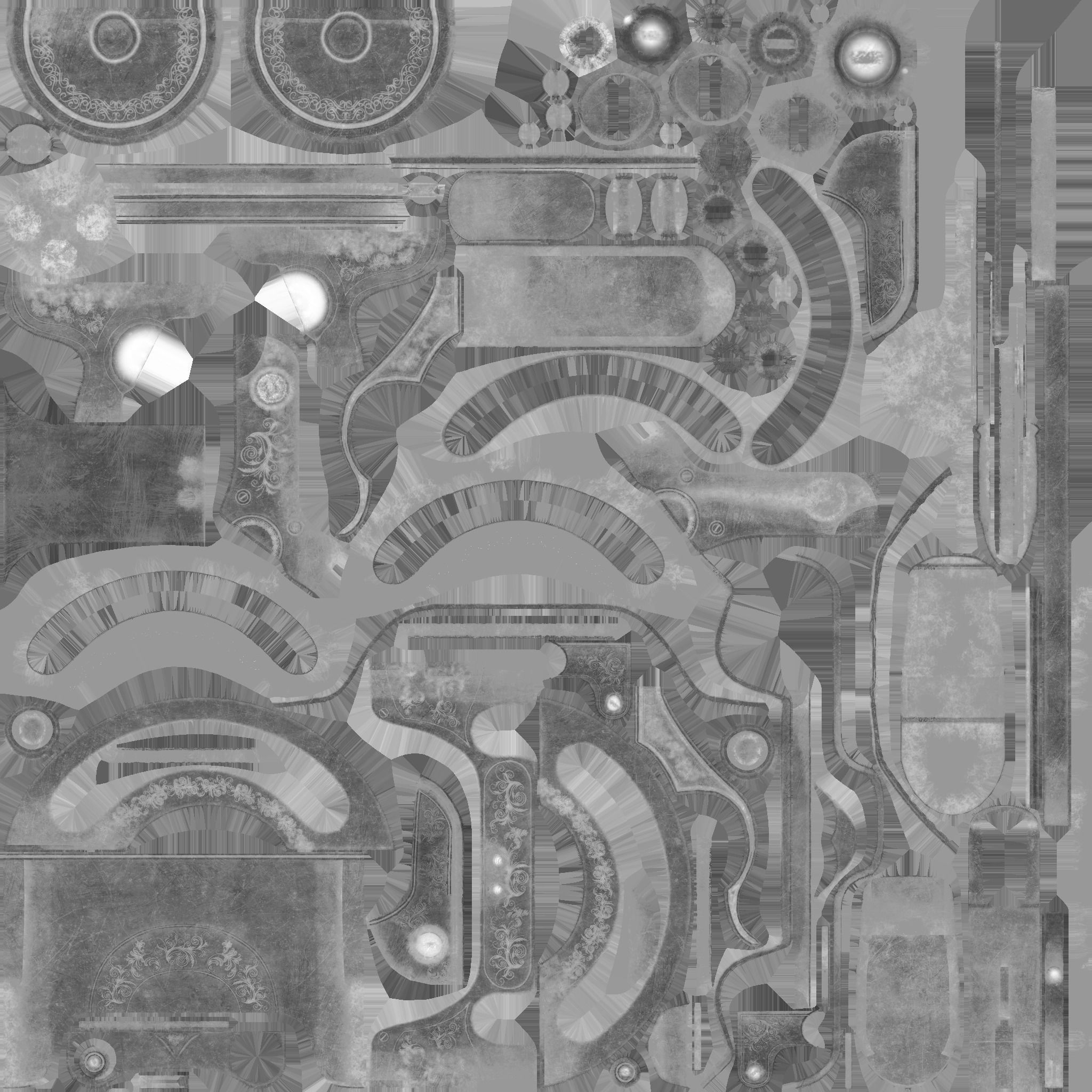 Automatic Rifle Low-poly 3D model_6