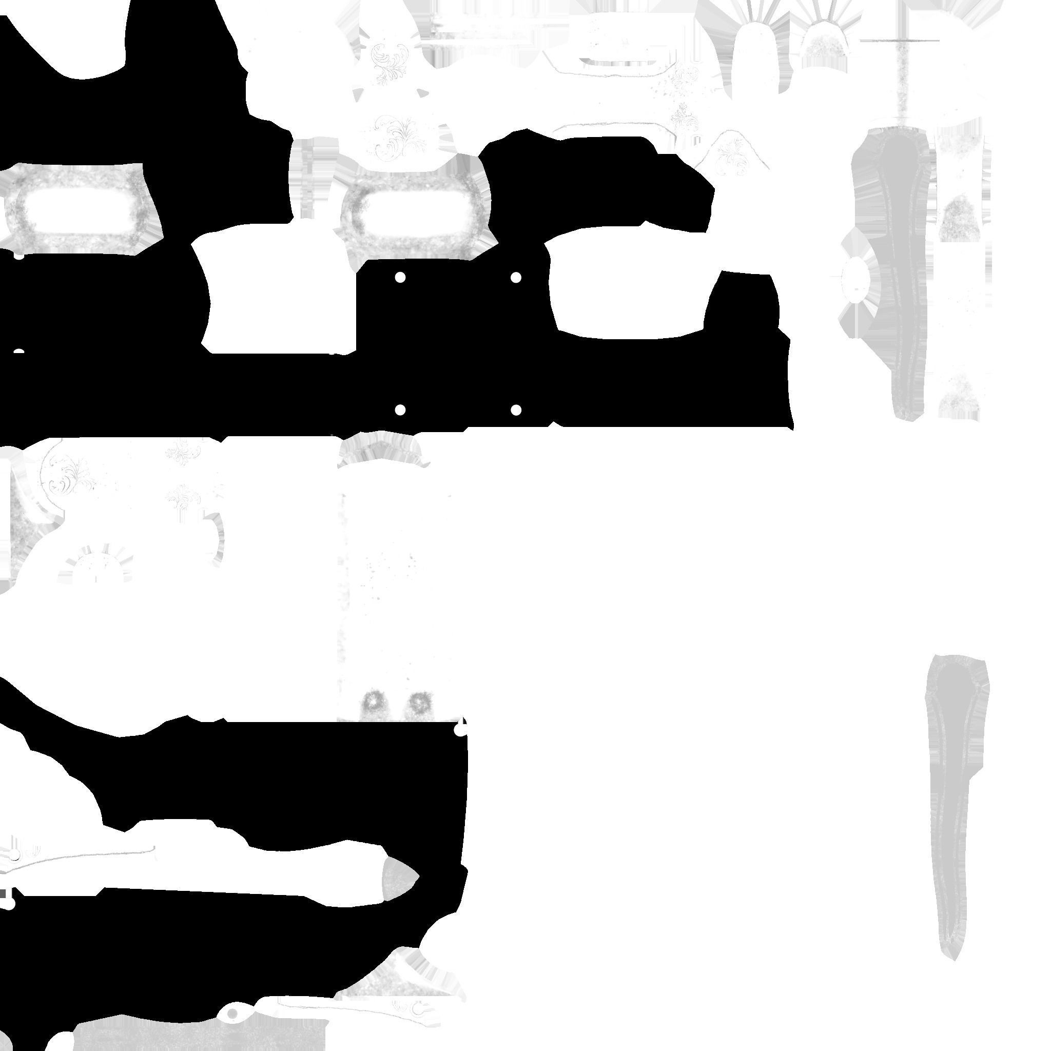 Automatic Rifle Low-poly 3D model_5