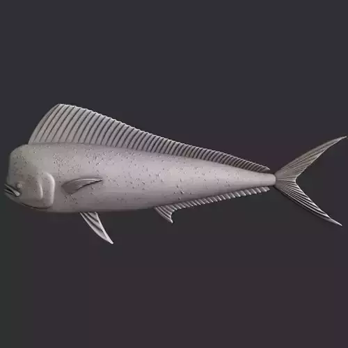 3d STL models for CNC fish Mahi mahi 3D model