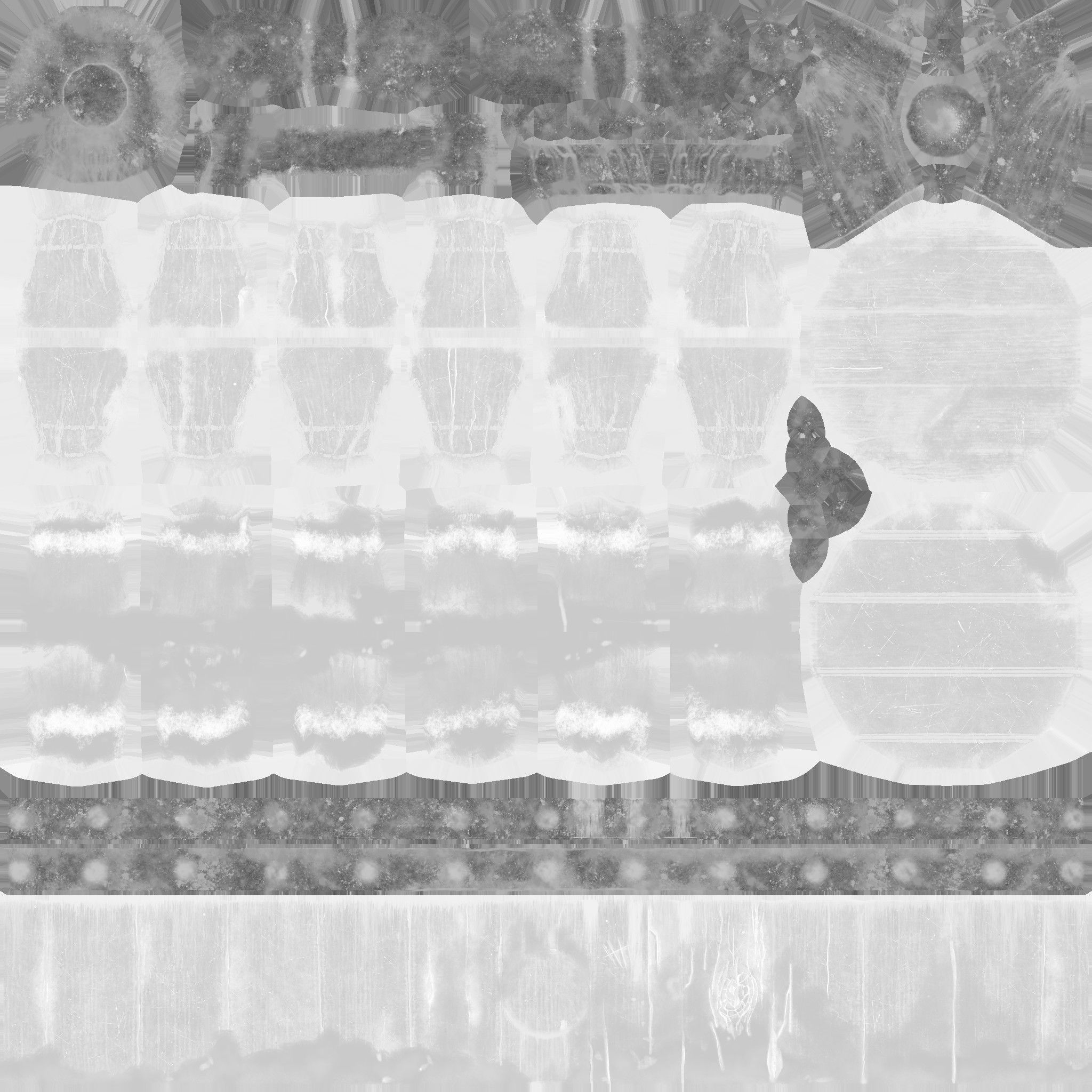 Old Mossy Barrel Low-poly 3D model_5