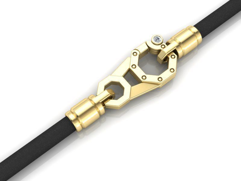 Leather Lock 3dmodel printable 3D print model_2