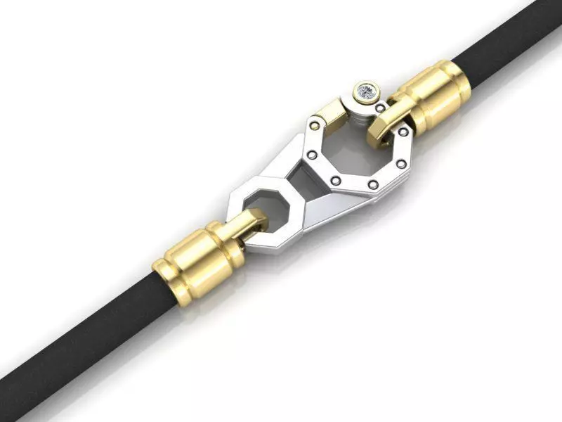 Leather Lock 3dmodel printable 3D print model_0