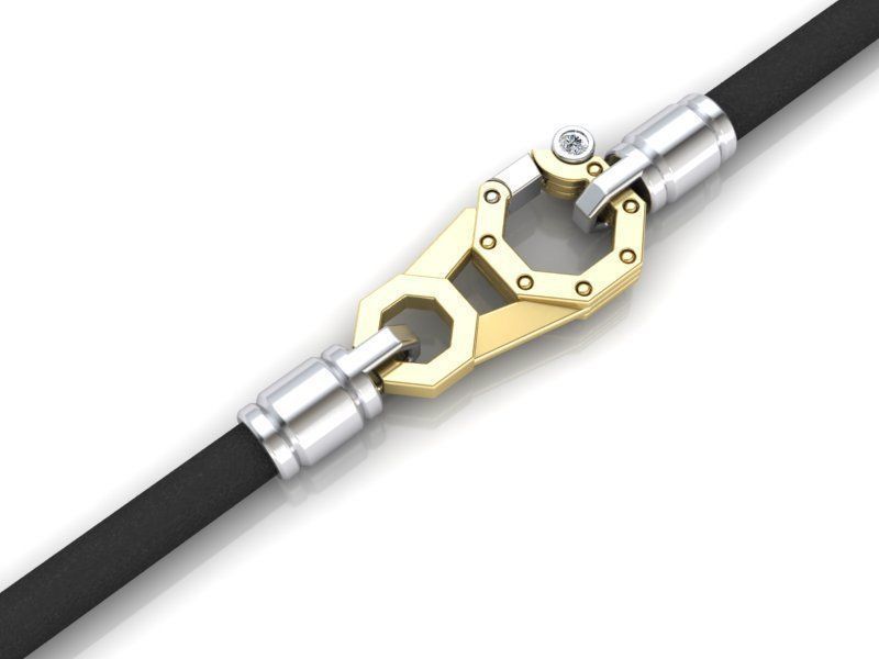 Leather Lock 3dmodel printable 3D print model_1