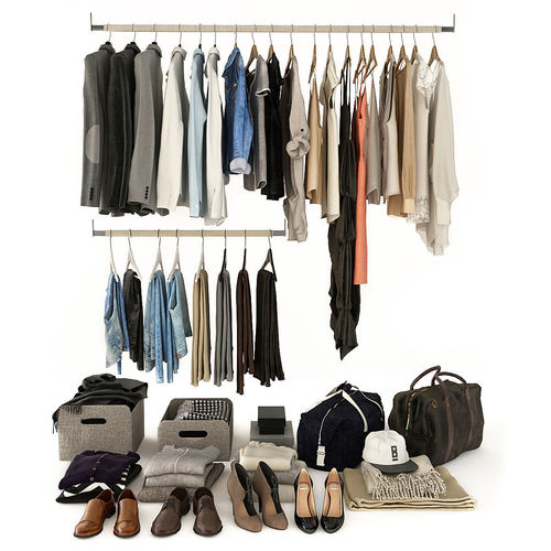 Collection of Clothes v1 3D model