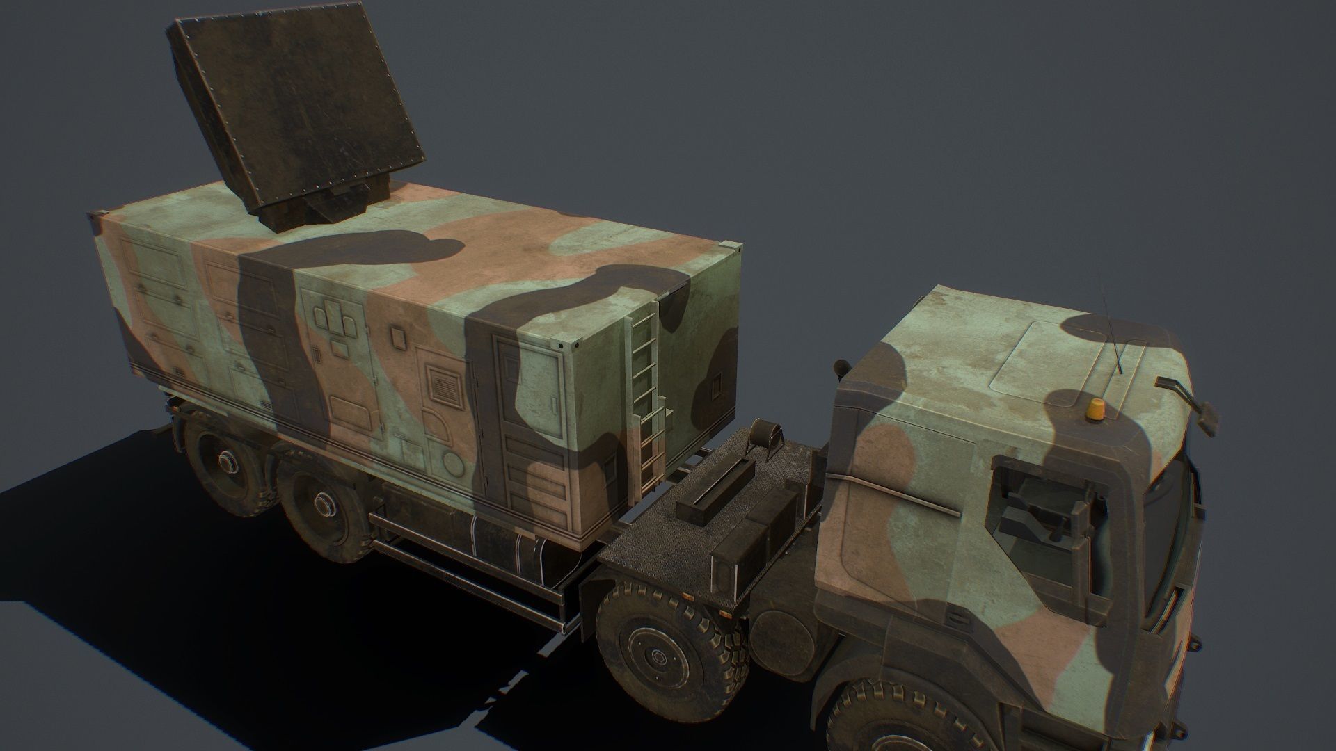 SAMP-T and Radar Arabel  and Missile ASTER-30  PACK Low-poly 3D model_15