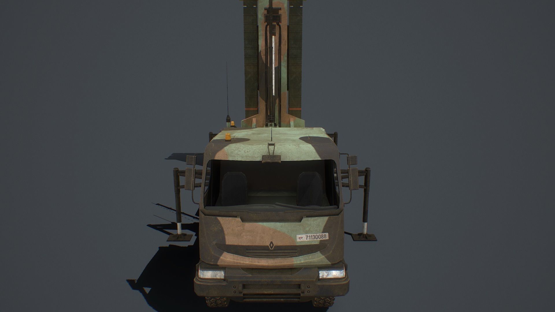 SAMP-T and Radar Arabel  and Missile ASTER-30  PACK Low-poly 3D model_2