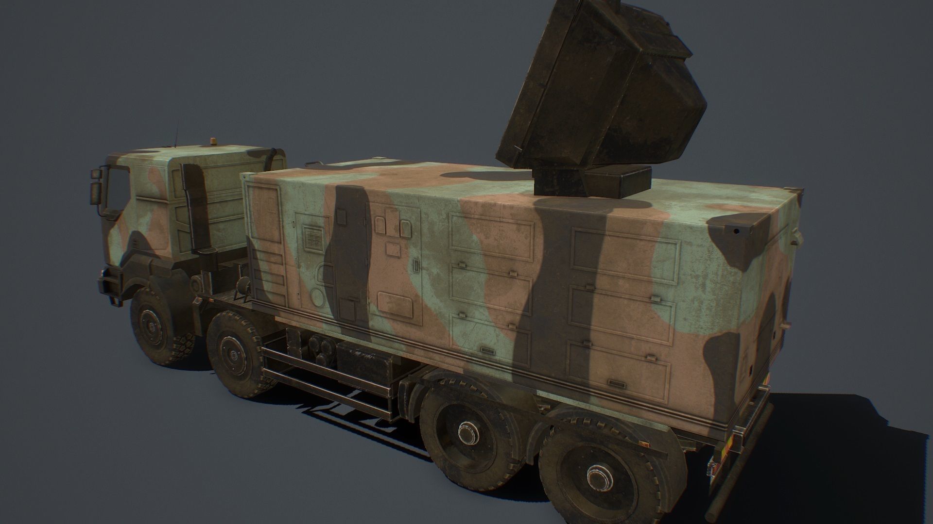 SAMP-T and Radar Arabel  and Missile ASTER-30  PACK Low-poly 3D model_27