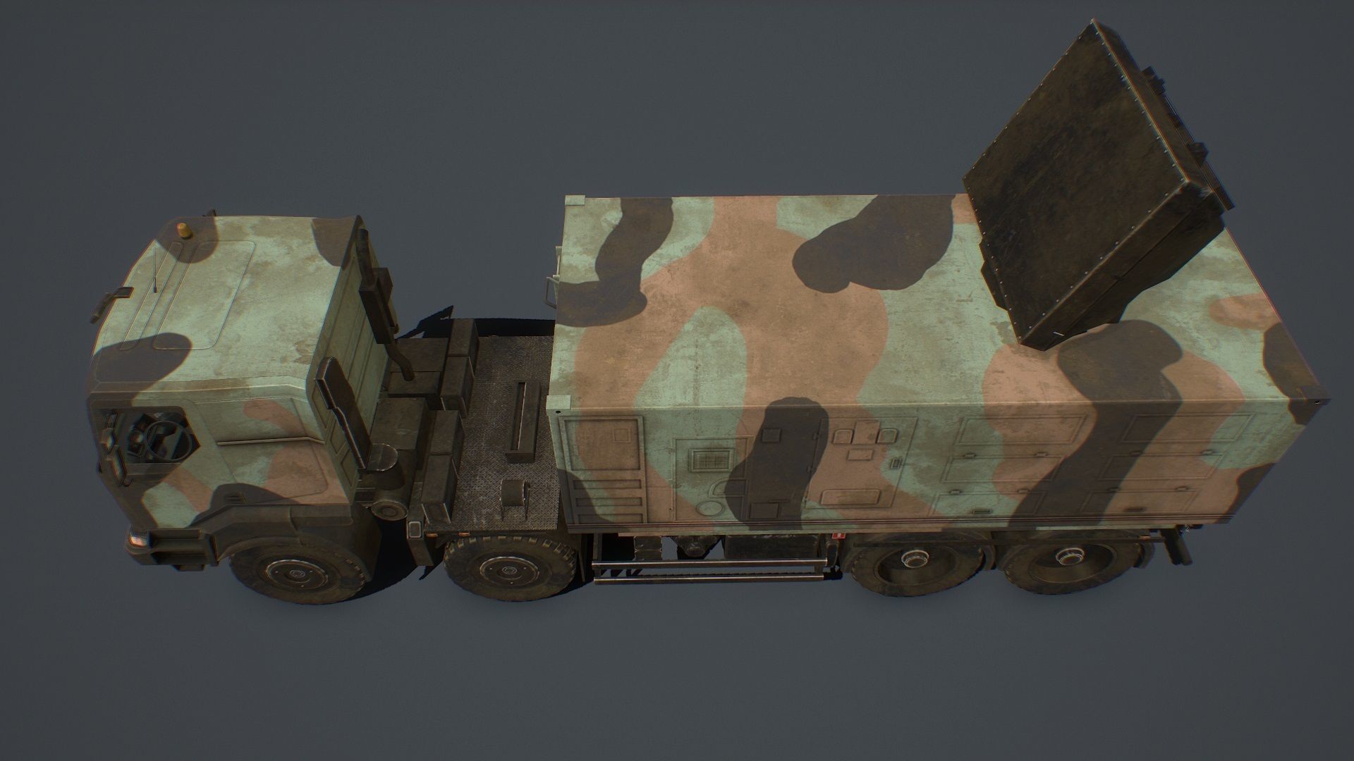 SAMP-T and Radar Arabel  and Missile ASTER-30  PACK Low-poly 3D model_13