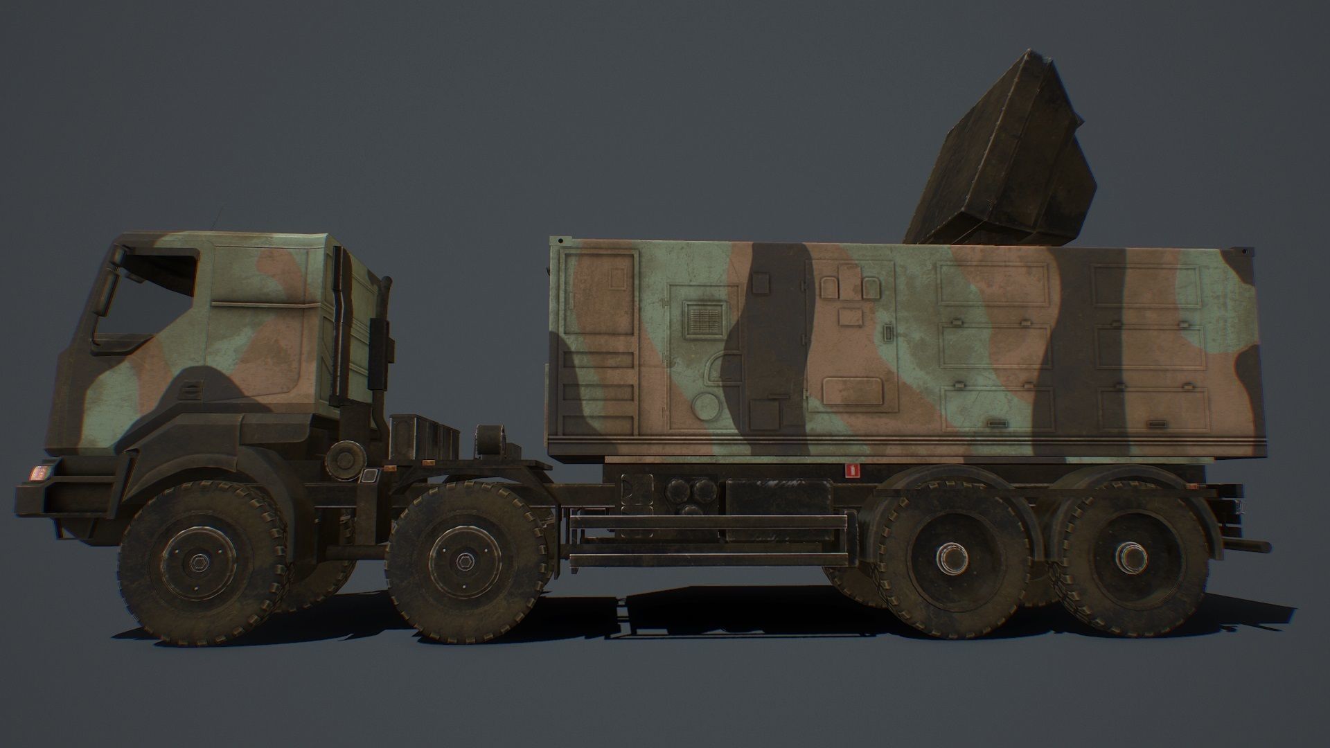 SAMP-T and Radar Arabel  and Missile ASTER-30  PACK Low-poly 3D model_7