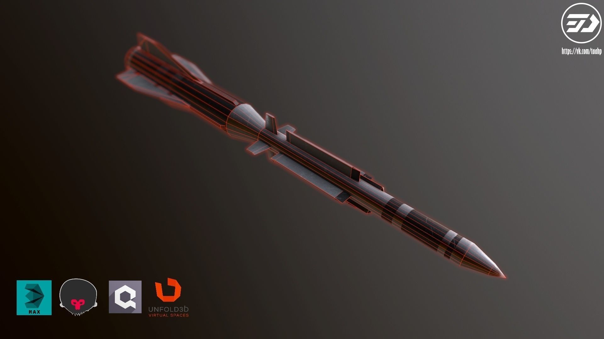 SAMP-T and Radar Arabel  and Missile ASTER-30  PACK Low-poly 3D model_23