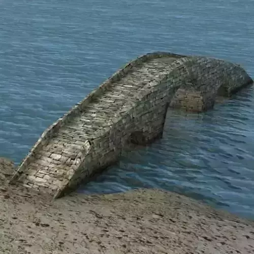 Low Poly Stone bridge