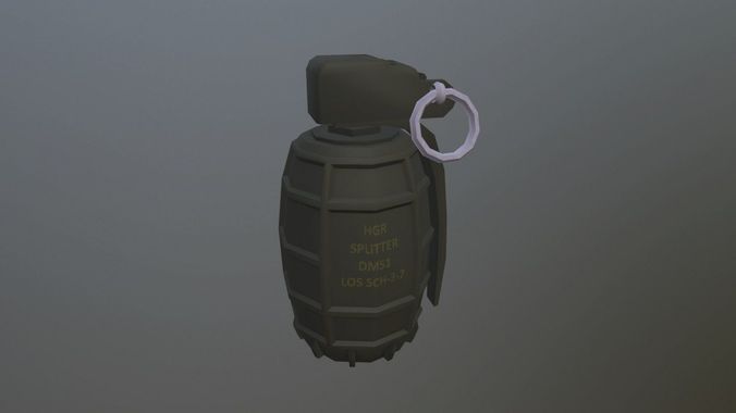 DM-51 Hand Grenade  Low-poly 3D model