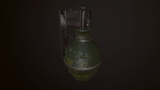 OF-37 Hand Grenade  Low-poly 3D model