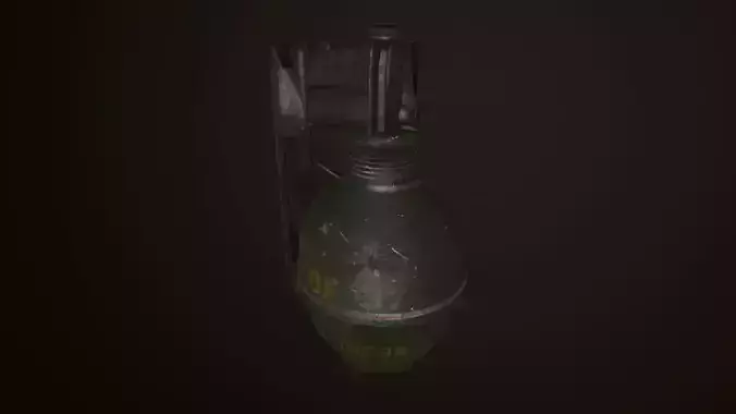 OF-37 Hand Grenade  Low-poly 3D model