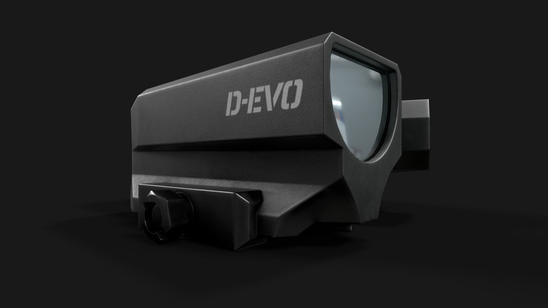 Leupold D-EVO Dual Enhanced View Optic 6x Scope Low-poly 3D model_7