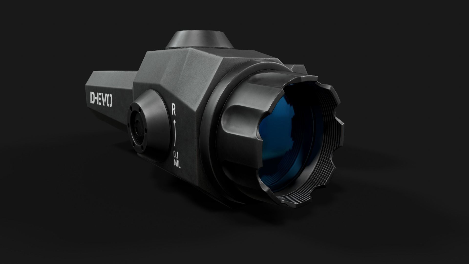 Leupold D-EVO Dual Enhanced View Optic 6x Scope Low-poly 3D model_3